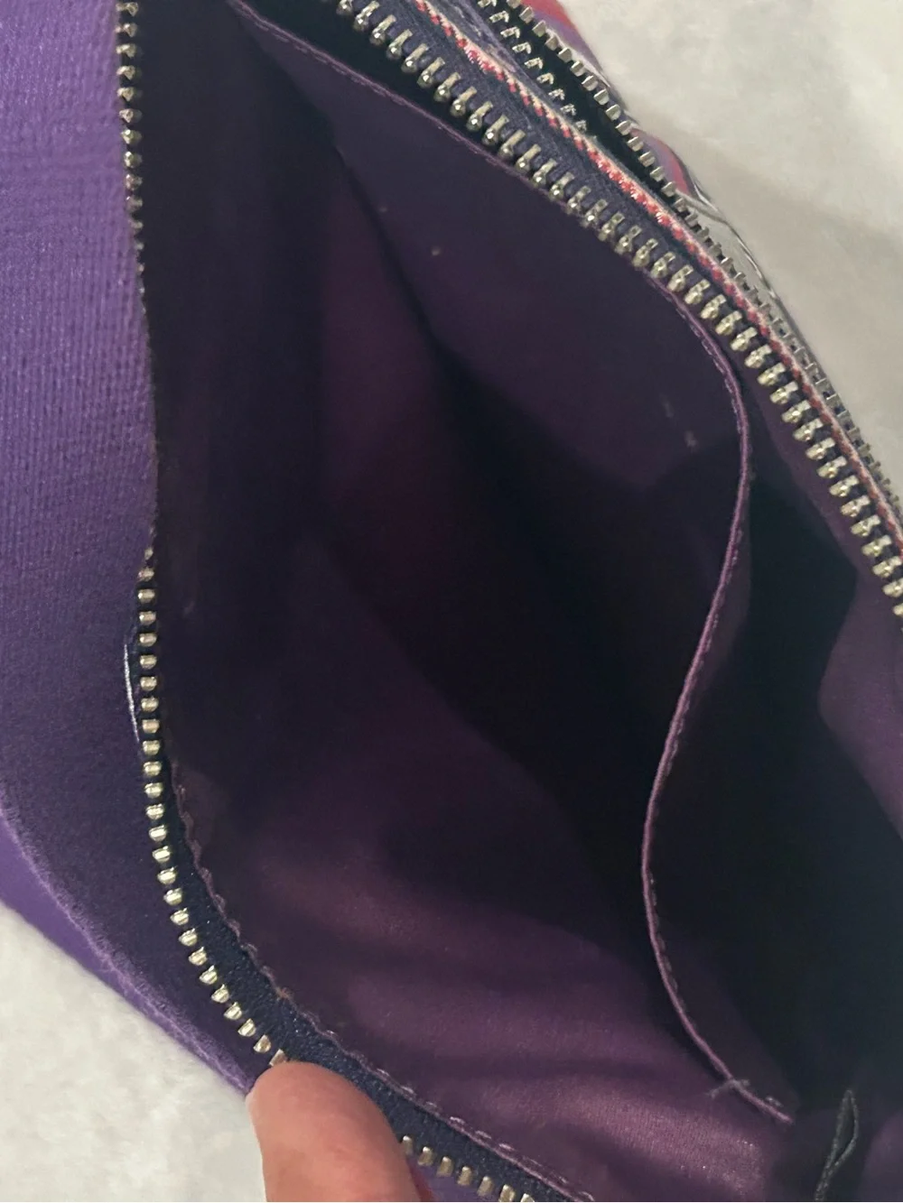 Coach Poppy tartan plaid crossbody bag purple vintage purse